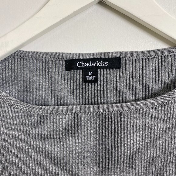 NEW Gray Knit Long Sleeve Sweater - Picture 2 of 5